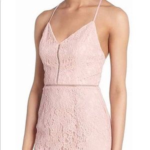 Nordstrom pink lace dress